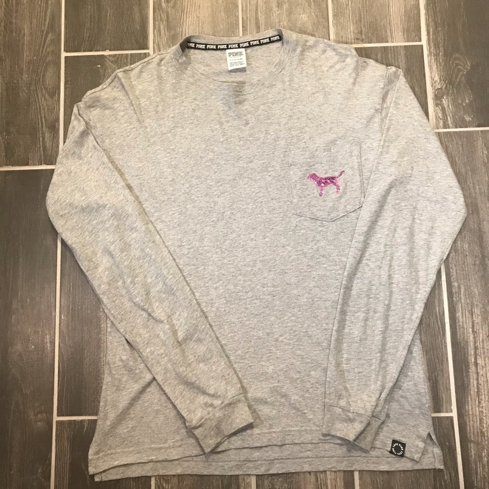LIKE NEW. VS Floral Long Sleeve T-Shirt
